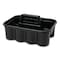 Rubbermaid Commercial Deluxe Carry Caddy, 8-Compartment, 15w x 7.4h, Black FG315488BLA - alternate 3